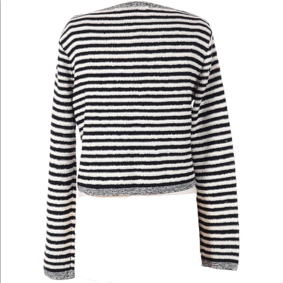 new DVF ☾ Striped Cardigan Sweater ☾ Midnight - Picture 4 of 16